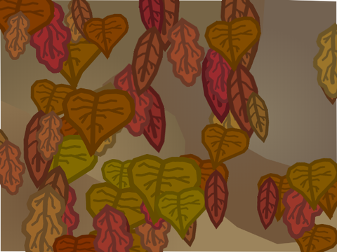 Swooshy leaves