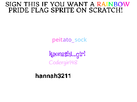 PETITION: We want a pride flag Scratch sprite! 