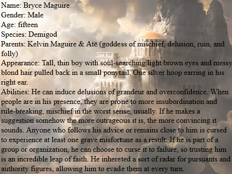 Bryce, Son of Atë