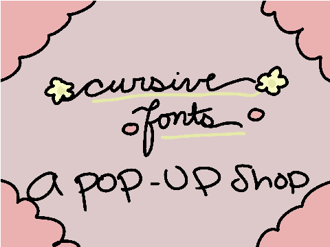 ✤Cursive Fonts✤