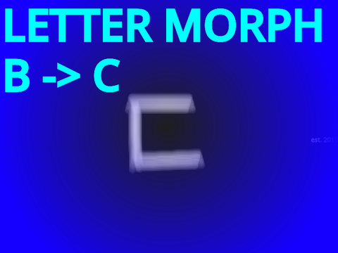 Letter Morph (B => C) 