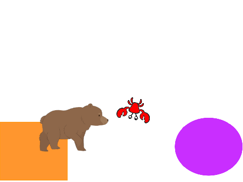 orange square purple circle