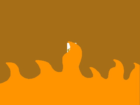 He's going to burn!!