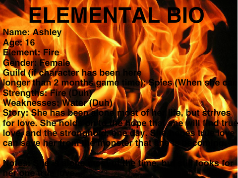 Elemental Bio for Elementals RP remix