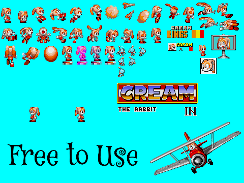 Retro Cream & Cheese Sprites