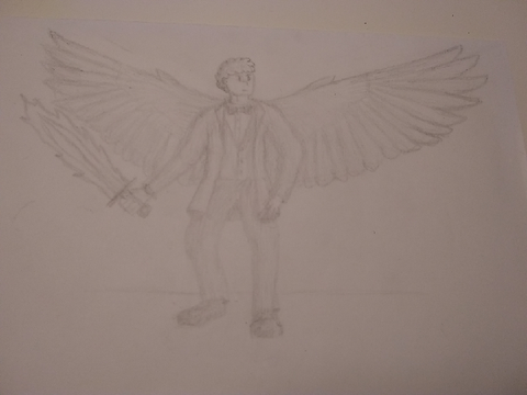 have some trashy good omens fanart