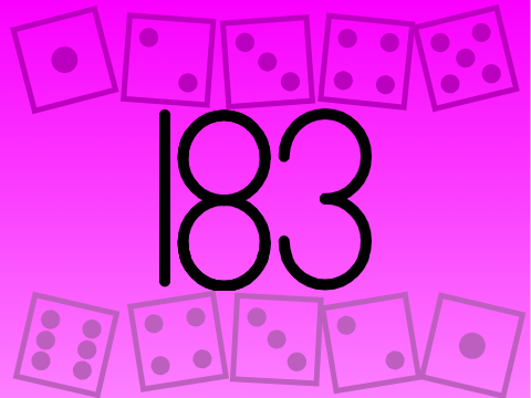 Number Evolution: Ten Dice [ 155 --> 183 ]