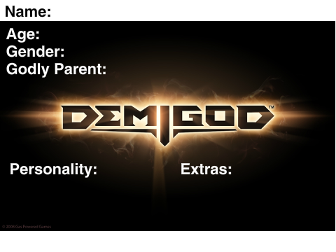 Heroes of Olympus Bio Template