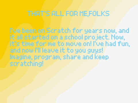 My Goodbye!