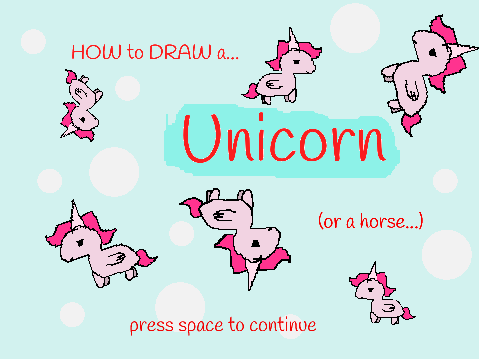 How to draw a Unicorn/horse 2