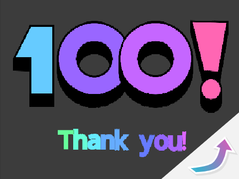 100 FOLLOWERS!!