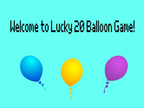 Lucky 20 Balloon Game
