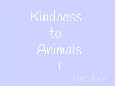 Kindness to Animals - 1
