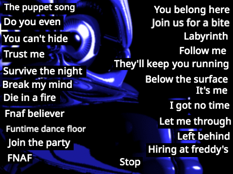 five nights at freddy's songs