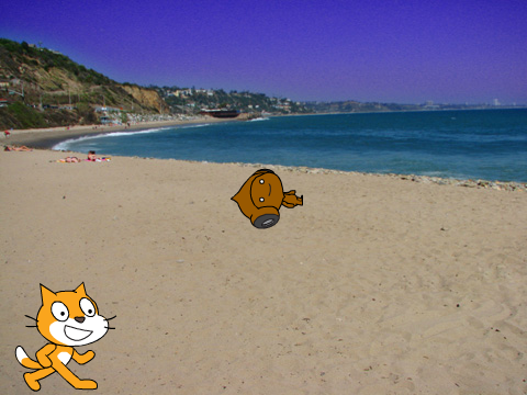 The adventures of Scratch Cat- Episode 1- The Spooky Beach