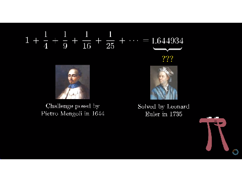 pi=sqrt(6*sum(1n^-2))
