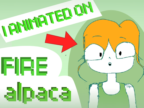 I animated on fire alpaca!!! (unfinished)