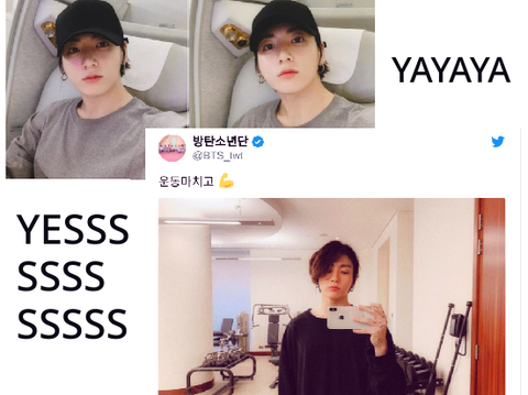 JUNGKOOK TIED HIS HAIR UP