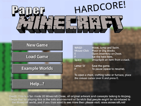 2D Minecraft Hard Mode