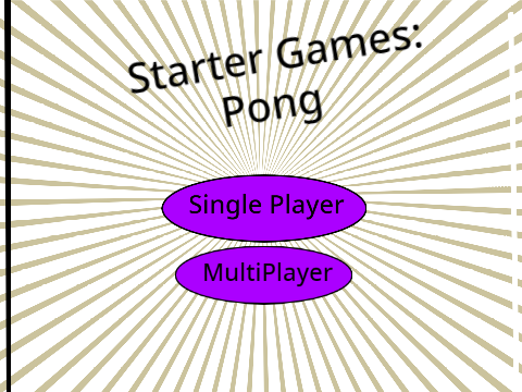 Starter Games - Pong
