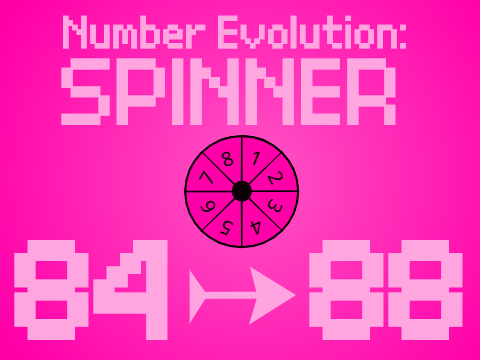 Number Evolution: Spinner [ 84 to 88 ]