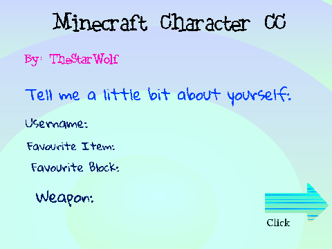 Minecraft Character CC