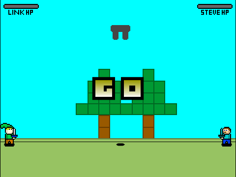 Link vs. Steve (No Powerup Cooldown)