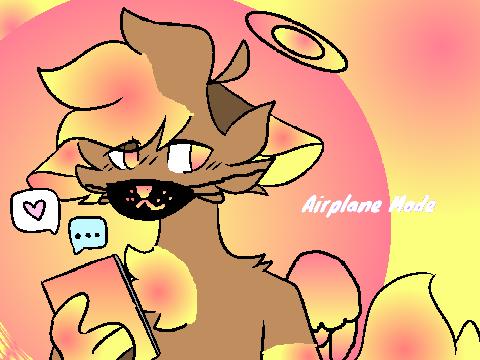 airplane mode // cc // open i had 2 rewrite this cuz the backround blocked the words