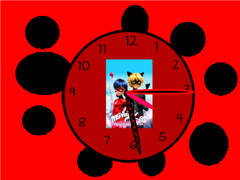 Miraculous Ladybug Clock