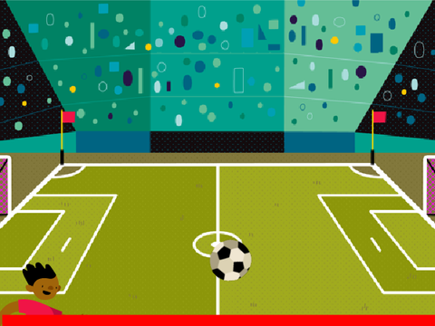 football version of pong game (harder)
