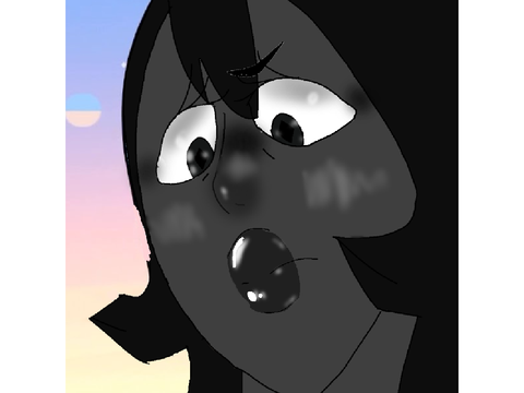 black, orange, and purple diamond au! 
