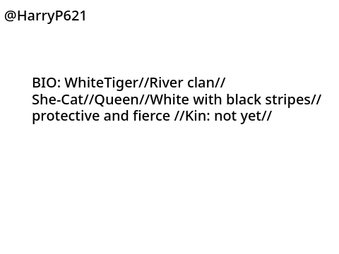 WhiteTiger BIO for RP