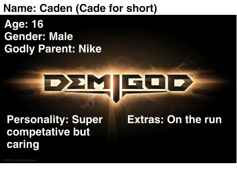 Heroes of Olympus Bio - Caden