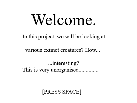 Prehistoric Beings [SDS]