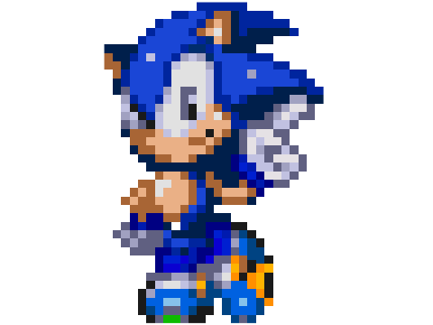 Complete redesign of cooleflash1's mania OC (to make it more like a "son of sonic" *not now FBI*