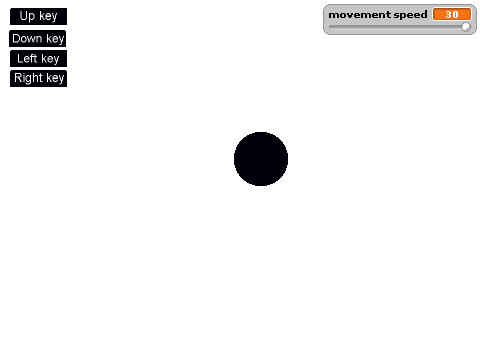 selected button movment