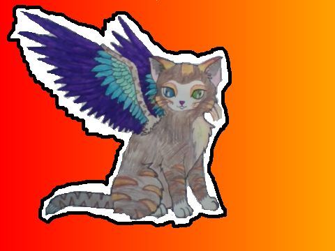 Cute cat drawing of Tawnypelt