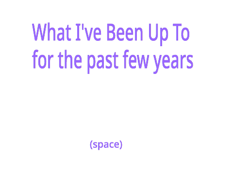 Where Have I Been?