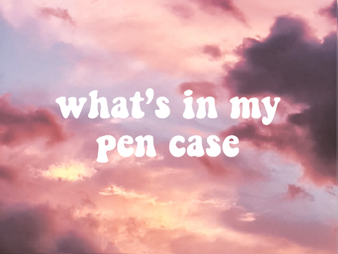 what's in my pen case :)