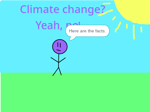 Listen up, climate change is real!