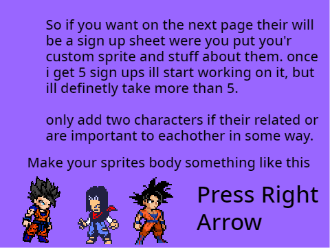 Dragon Ball Series Sign Up (cancelled)