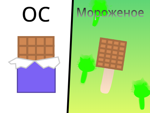 Ты никогда не пробовала мороженное в виде шоколада?