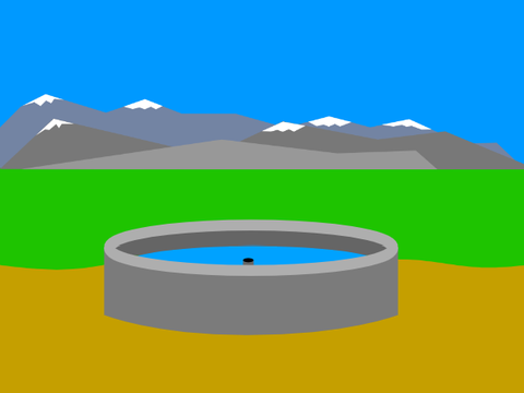 Just your average normal fountain...  or is it?
