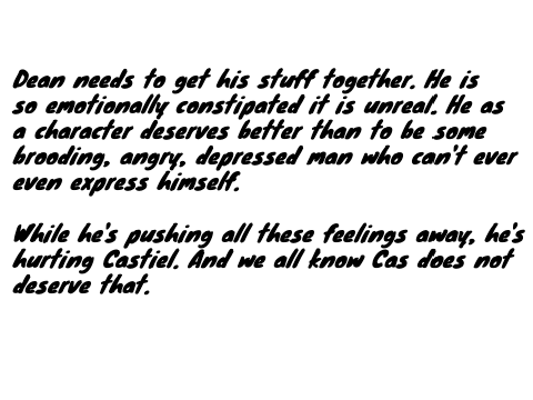 SUPERNATURAL RANT (Spoiler Warning)