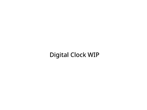 Timer app WIP