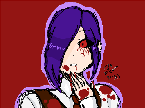 Happy 3 Year Anniversary! Halloween Art Contest Entry//Touka//Tokyo Ghoul