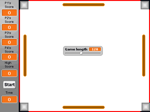 4 Player pong game