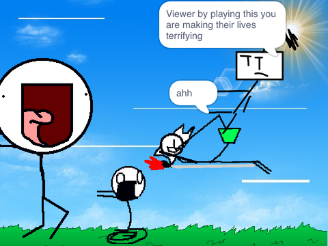 ADD YOURSELF RUNNING FROM GIANT STICKMAN!!!(2) remix