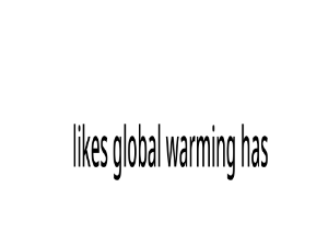 Global warming like count (has twist)