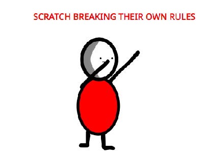 Scratch breaking their own rules